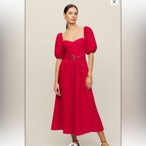 Reformation red dress